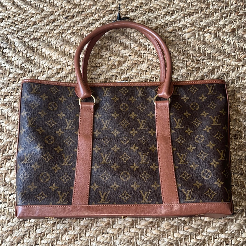 Authentic Louis Vuitton Monogram Sac Weekend PM Zip Tote Bag